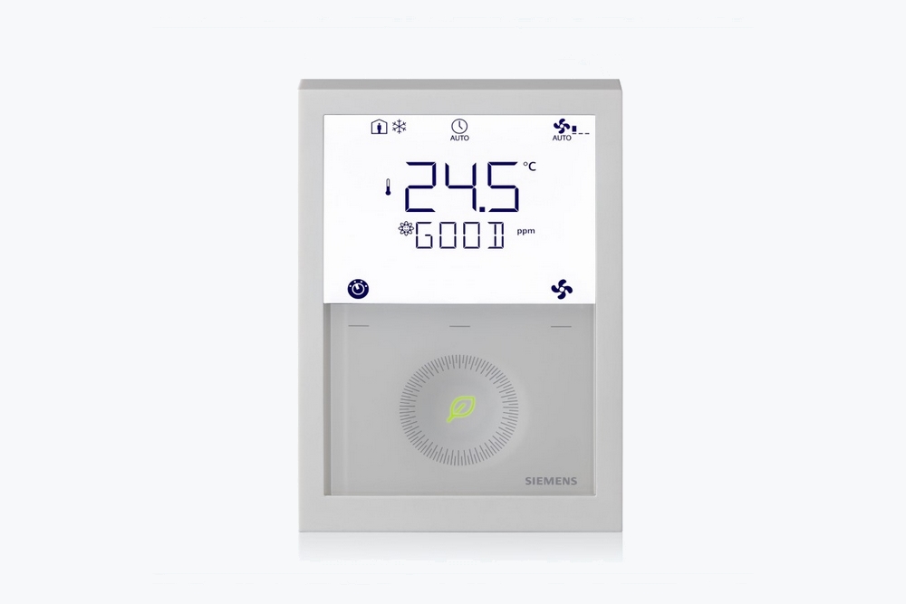 Siemens, RDG200 termostatını yeni CO2 izleme ve kontrol özellikleriyle sunuyor