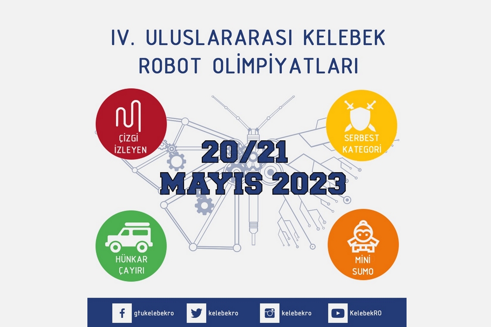 KelebekRO 2023 Etkinliği 20-21 Mayıs 2023 tarihlerinde GTÜ Kampüste düzenleniyor..